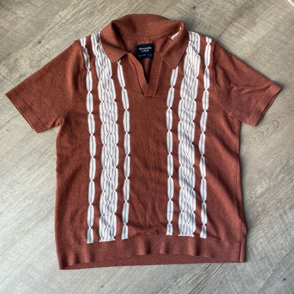 Abercrombie & Fitch Retro 70s Sweater Polo, size XS
